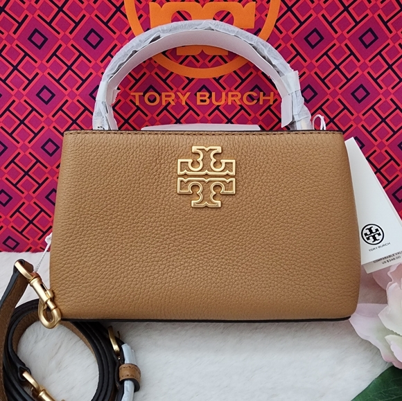 Tory Burch Handbags - 🧡NWT Tory Burch Britten Micro Satchel In Tiramisu